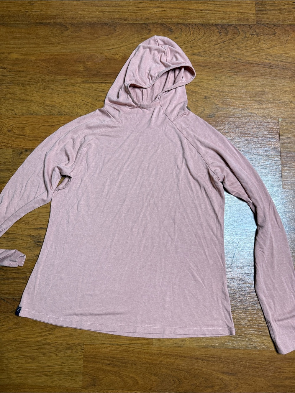 Free Fly Apparel Rose Dust Lightweight Hooded Long Sleeve Top